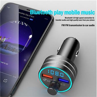 Transmetteurs FM Bluetooth Voiture MP3 Radio Charge Rapide Double USB 3A -  Accessoire téléphonie pour voiture - Achat & prix