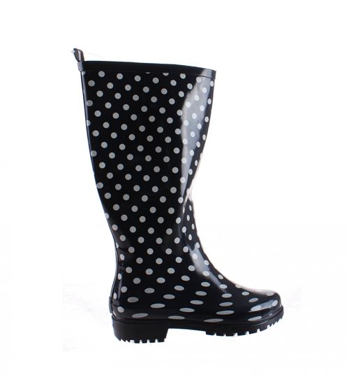 Playshoes bottes de pluie en caoutchouc pour dames bleu foncé