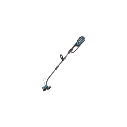 Coupe-bordures sur batterie PowerCut Li-40/30 GARDENA : taille-bordures avec diamètre de coupe de 300 mm, grande autonomie de la batterie, manche divisible, étrier de protection repliable (9827-20)