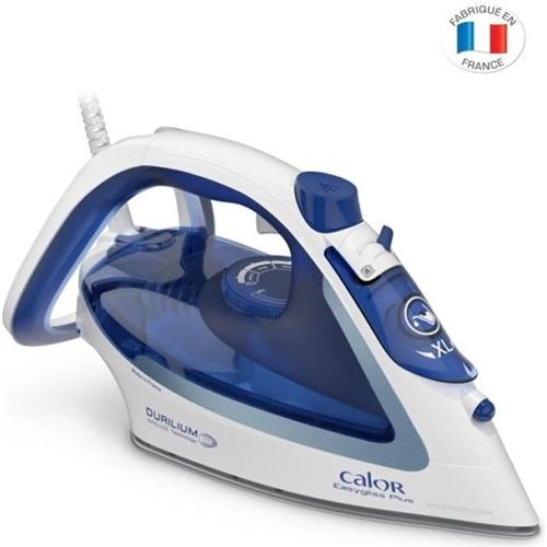 Calor Bleu Easygliss 2 Fv5715c0 - Fer À Vapeur - Semelle : Durilium Airglide - 2400 Watt