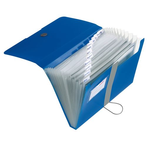 herlitz Trieur easy orga to go, 12 compartiments, bleu