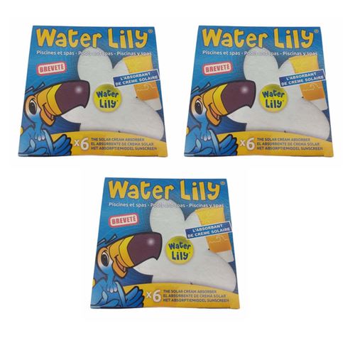 lot de 3 boites Absorbant spécifique des résidus gras - water lilly