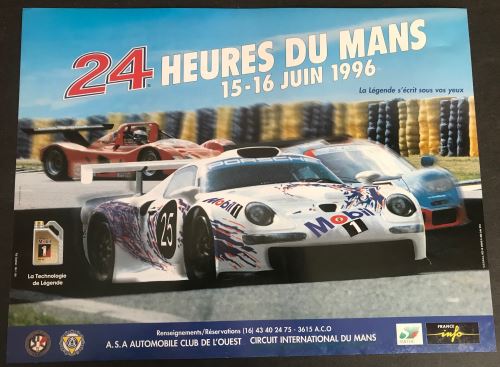 24H du Mans - 1996 - PORSCHE - AFFICHE