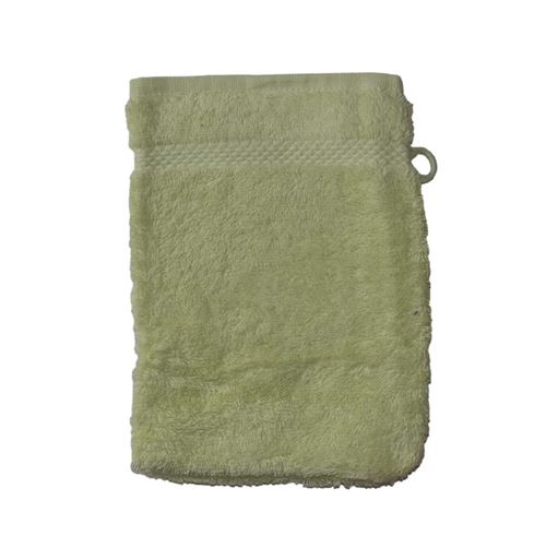AQUANATURA Achat nature - gant de toilette coton bio coloris vert tilleul 