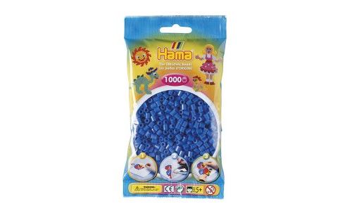 Sachet de 1000 perles midi bleu foncé - hama