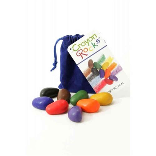 Crayon Rocks 8 Color dans un Sac En Mousseline