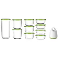 Aigostar Fresh Pack Mise Sous Vide - Mini Pompe Scelleuse Sans Fil + Sacs + Récipient, Charge USB