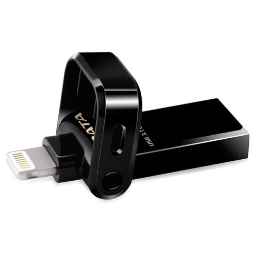Adata pendrive 128gb i-memory ai920 usb 3.1 + lightning negro azabache