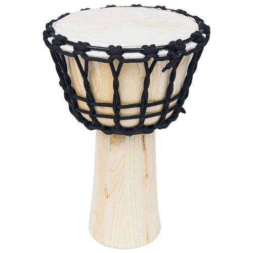 vidaXL Tambour djembé avec tension de corde 25 cm Cuir véritable