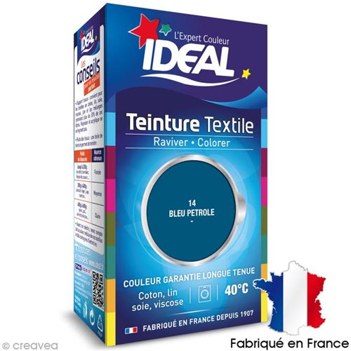 Teinture Tissu Idéal liquide bleu pétrole 14 mini