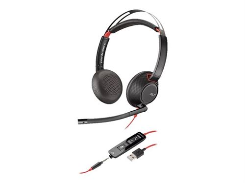 Non Communiqué Poly - Plantronics Blackwire C5220 Usb-A - 5200 Series - Micro-Casque - Sur-Oreille - Filaire - Usb, Jack 3,5Mm - Image 1