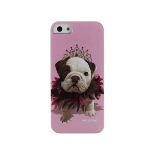 Coque rigide teo jasmin queen tjqueencovip5 pour Apple iPhone 5 / 5s rose