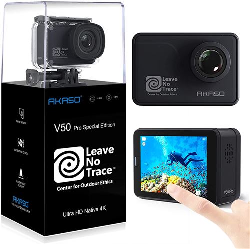 Caméra Sport AKASO V50 Pro Se 4K/60fps WiFi 20MP EIS Écran Tactile Ultra HD Noir