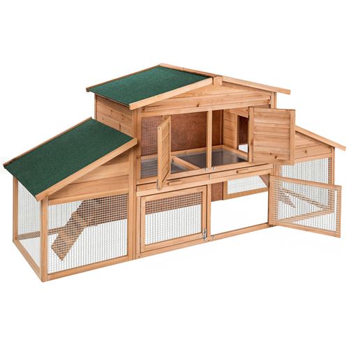 Meilleurs prix pour TecTake Cage XXL pour petits animaux à deux niveaux avec zone de repos 226x77x95,5cm