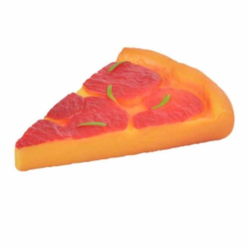 Jouet pour Chien Pizza 15cm Rouge