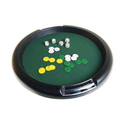 Kim Play - Jeu de société - Piste de jeu 31 cm avec 5 dés et jetons