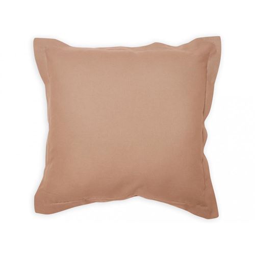 Coussin 60 x 60 cm en coton - PANAMA - Taupe