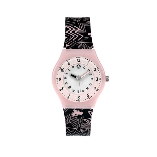 LULU CASTAGNETTE Montre analogique cadran pédagogique GRAFF Rose