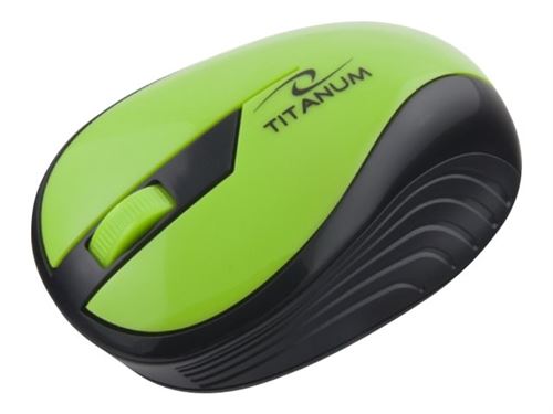 Esperanza Vert Titanum Rainbow 3D - Souris - Optique - 3 Boutons - Sans Fil - 2.4 Ghz - Récepteur Sans Fil Usb