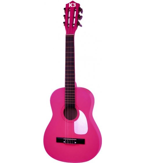 guitare K3 GP junior 77 cm rose