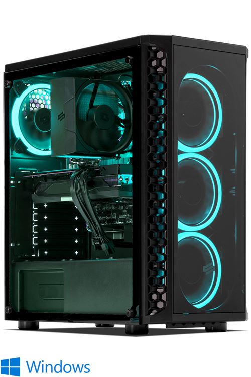 PC Gaming Expert Intel i7-9700KF, Geforce RTX 3060, 16 Go RAM DDR4, 500Go SSD NVMe M.2 PCIe, 2To HDD, USB 3.1, Wifi, avec Win 10