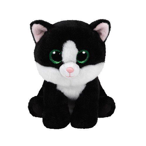 TY Peluche Noir Blanc Unisexe Ava chat 15 cm Peluche glub schis