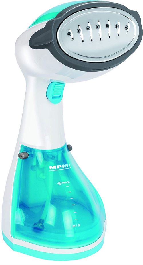 MPM mzp-01 fer à repasser de Vapeur, 1200 W, 0.2 l, 0 decibeles, plastique, blanc/bleu [Classe énergétique A]