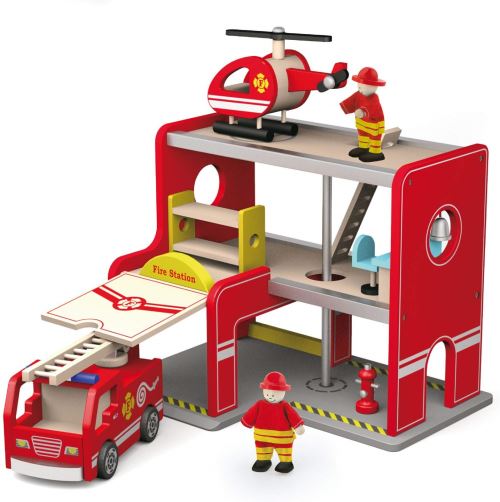 Viga Toys - 50828 - Station de Pompiers