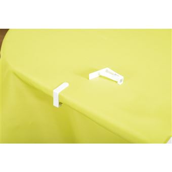 CPM - 4 Pinces pour nappe - Blanc - Pince - 1