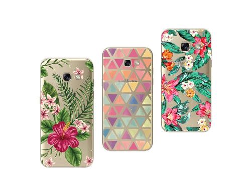 Samsung A5 2017 - Pack de 3 Coques souples et résistantes avec impression de qualité