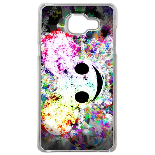 Coque Sourire Multicolor Souris Compatible Samsung Galaxy A5 2016 Transparent