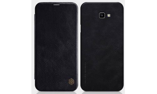 Etui à rabat Nillkin Qin pour Galaxy J4+ coloris noir avec fenêtre visualisation