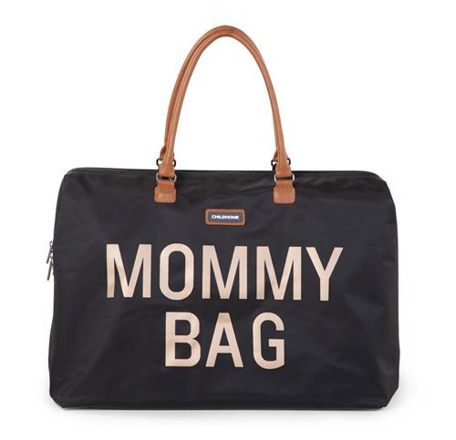 CHILDHOME Mommy Bag Sac A Langer Noir Or