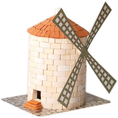 Wise Elk kit de construction Moulin à vent junior 15 cm plâtre blanc 431 pièces