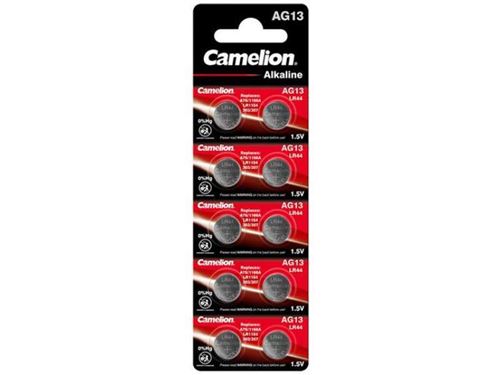 Camelion Blister 10 Piles Boutons AG13 LR44/LR1154/357 sans Mercure