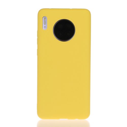 Coque en TPU givré souple jaune pour votre Huawei Mate 30