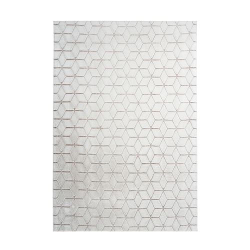 GENERIQUE - Tapis Shaggy Effet 3D Vivica - 80 x 150 cm - Blanc - Image 2