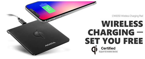 A-data Adata Chargeur À Induction Sans Fil Blanc