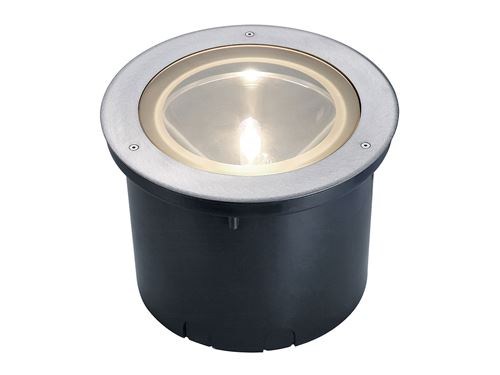 Spot de sol encastré - rond - g12-70 watts - slv adjust hit - ip67 - inox