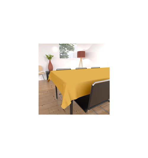 Nappe rectangulaire anti-tâches Alix - L 240 x l 140 cm - Jaune