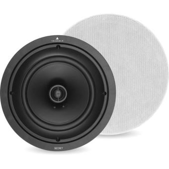 Triangle SECRET ICT8 - Haut-parleur - 2 voies - coaxial - noir (couleur de la grille - blanc)