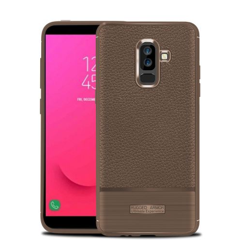 Etui Coque de protection antichoc souple pour Samsung Galaxy J8 2018 - Brun