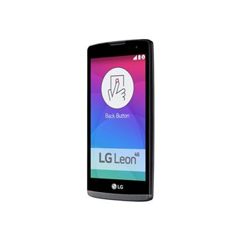 LG Leon 4G H340N - 4G smartphone - RAM 1 Go / 8 Go - microSD slot - Écran LCD - 4.5" - 854 x 480 pixels - rear camera 5 MP - front camera 0,3 MP - titane