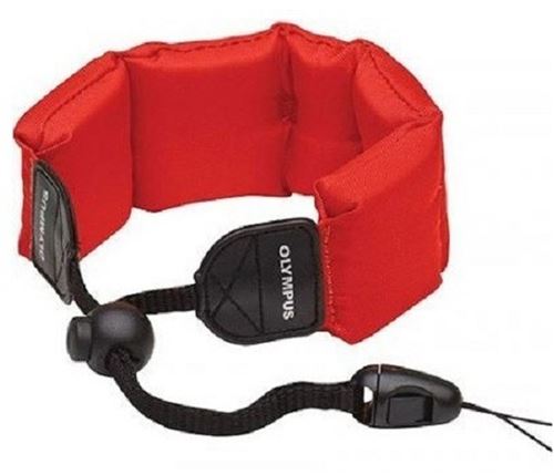 Dragonne flottante Olympus CHS-09 pour Compact OM System série Tought TG7 et TG6 Noir et Rouge