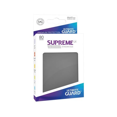 Ultimate Guard - 80 pochettes Supreme UX Sleeves taille standard Gris FoncÃ©
