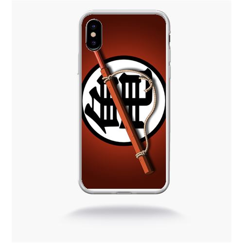 Coque dragon ball kanji compatible apple iphone x bord transparent