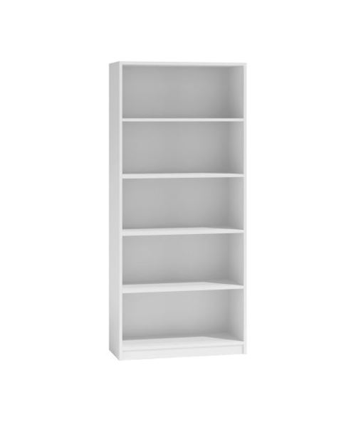 FLORENCE - Bibliothèque contemporaine 5 niches blanc