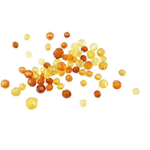 Creotime perles facettées mélange jaune 250 g