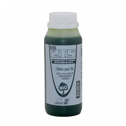 Huile moteur 2 temps minerva 50 a boite-moto 2ts 100% synthese, bio degradable