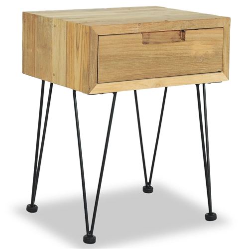vidaXL Table de chevet 40x30x50 cm Teck